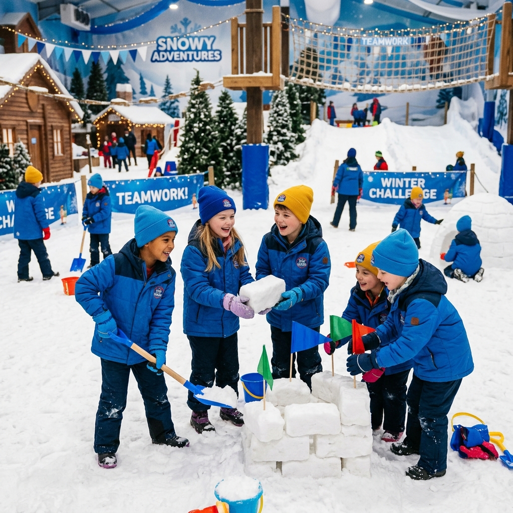 Team building thiếu nhi tại Snow Fun